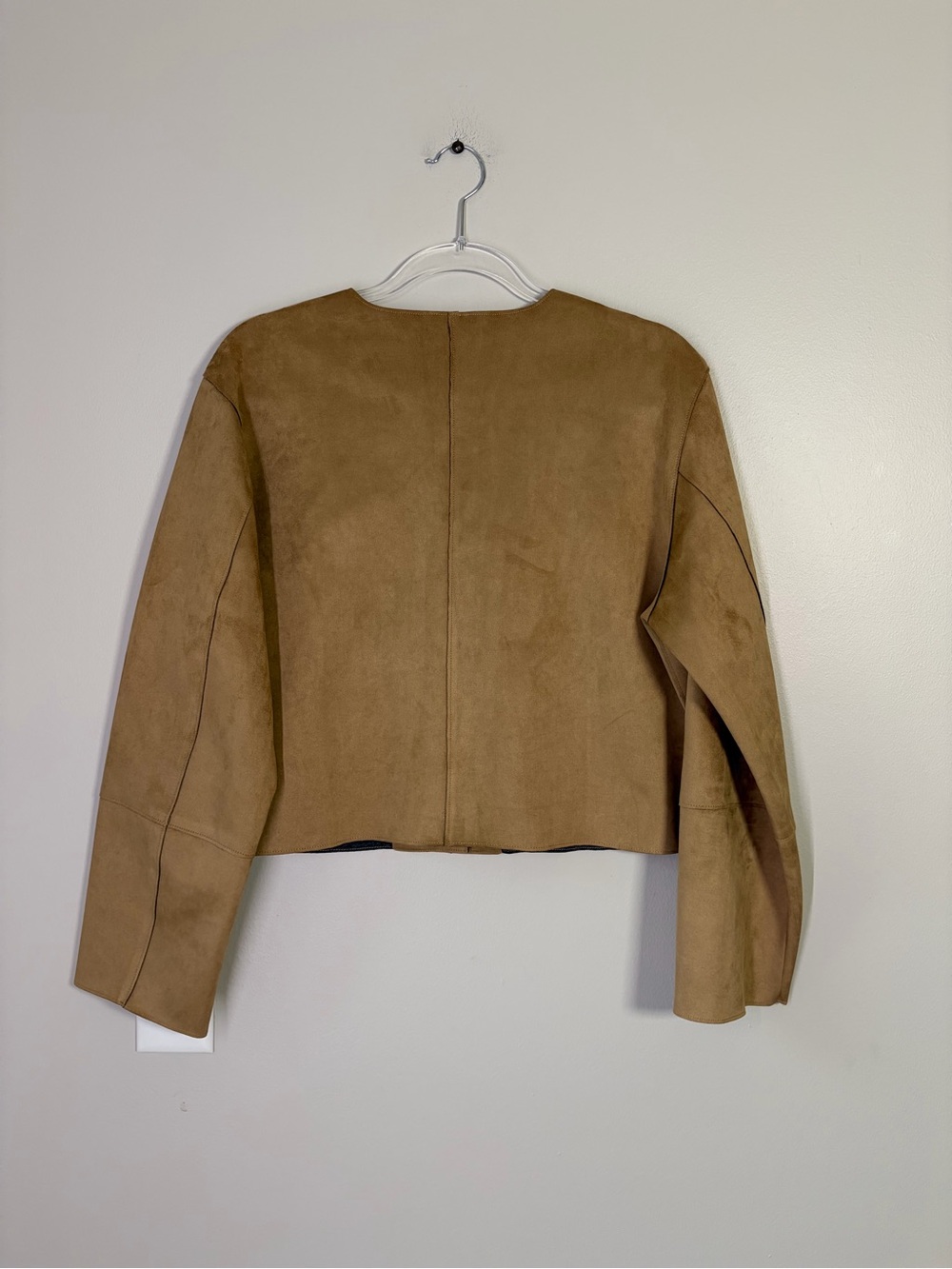 Maeve Faux Suede Cropped Jacket - Picture 4 of 11